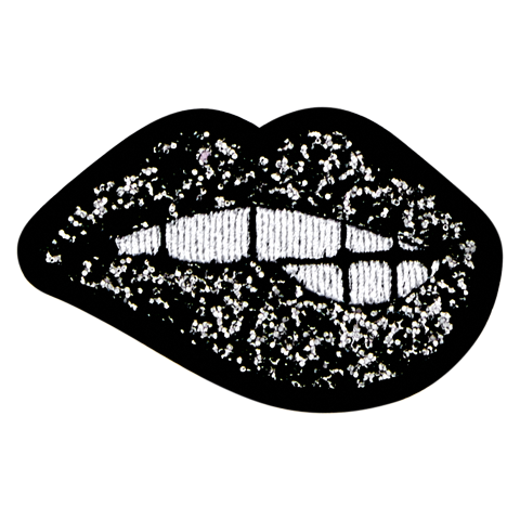 Black Sparkle Lips