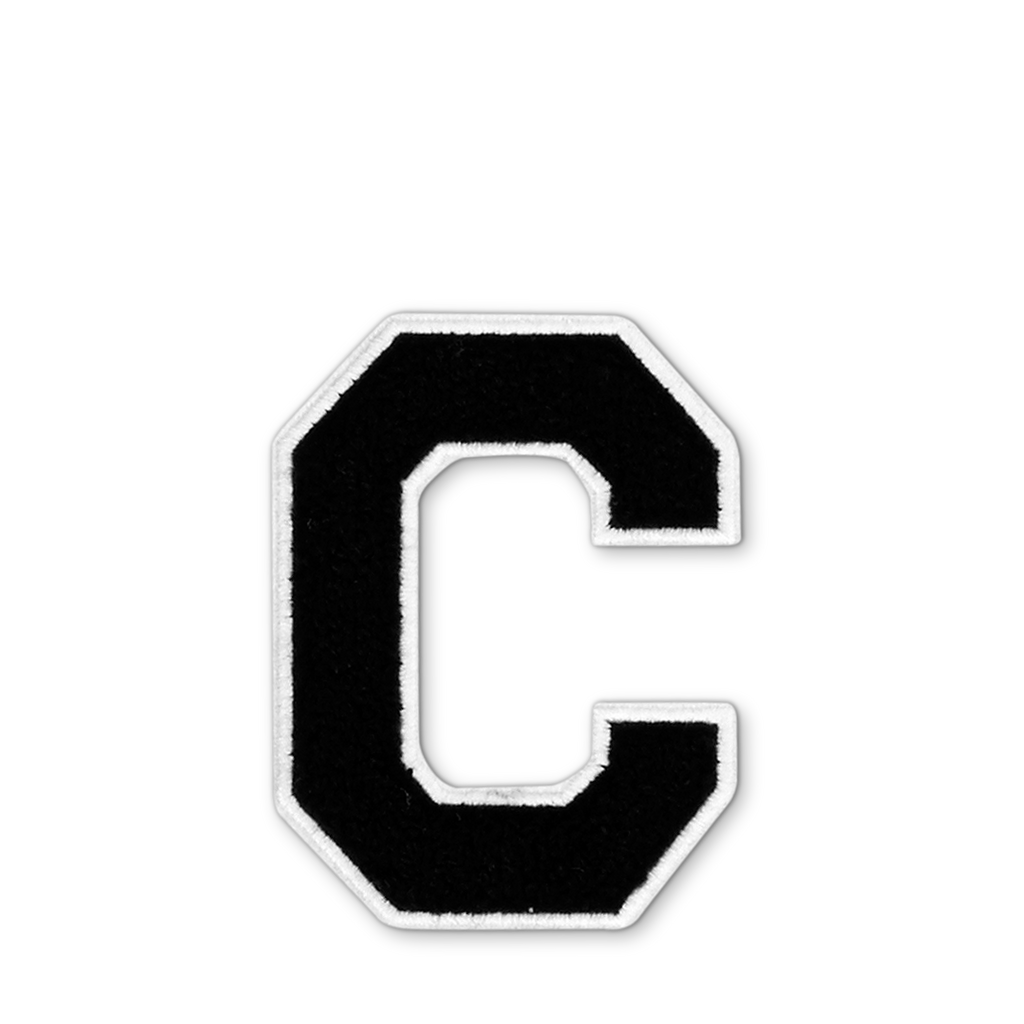 Varsity Letter C - Black