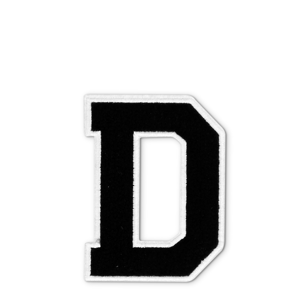Varsity Letter D - Black