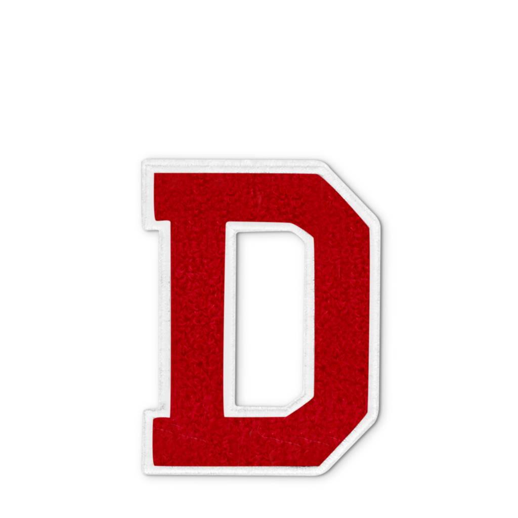 Varsity Letter D - Red