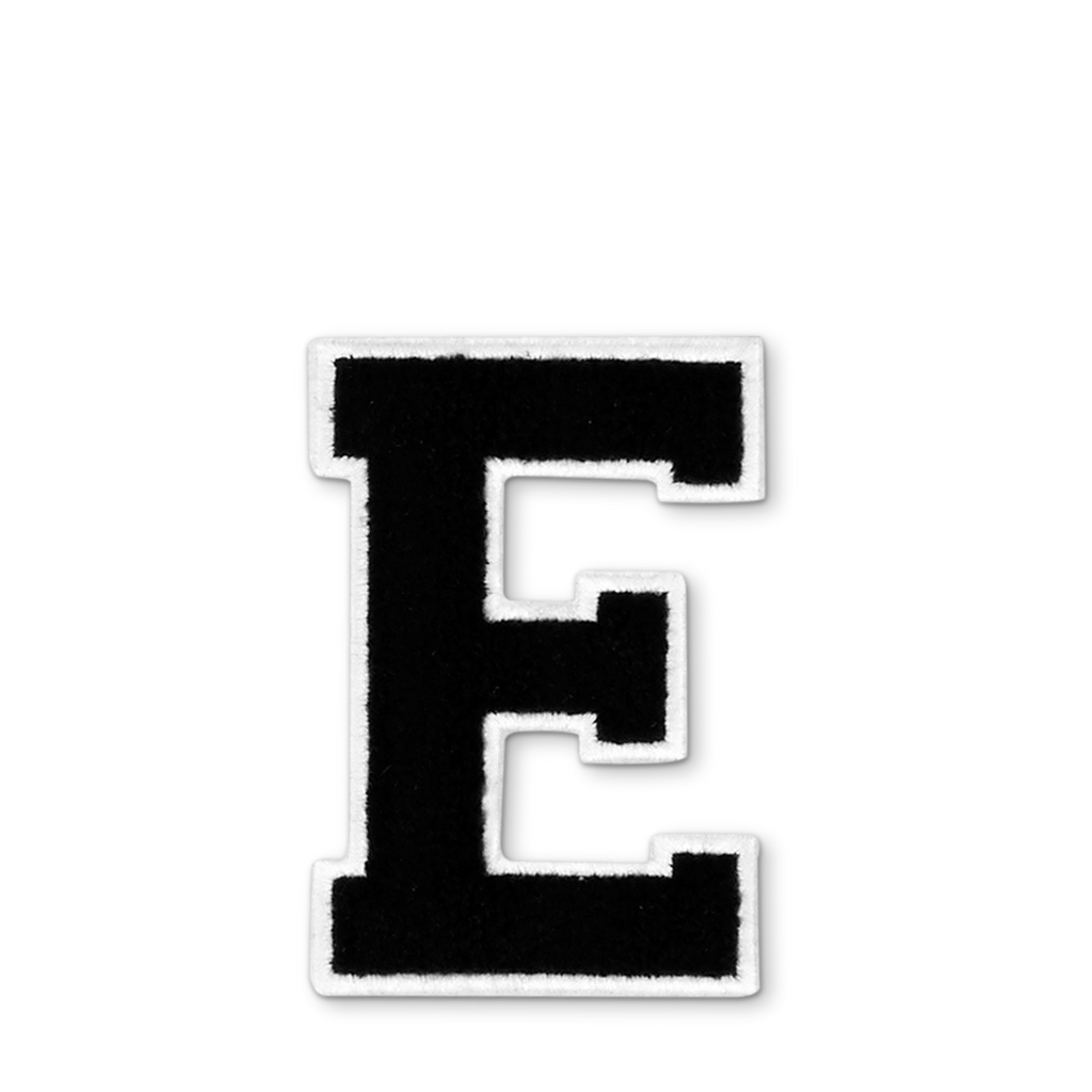 Varsity Letter E - Black
