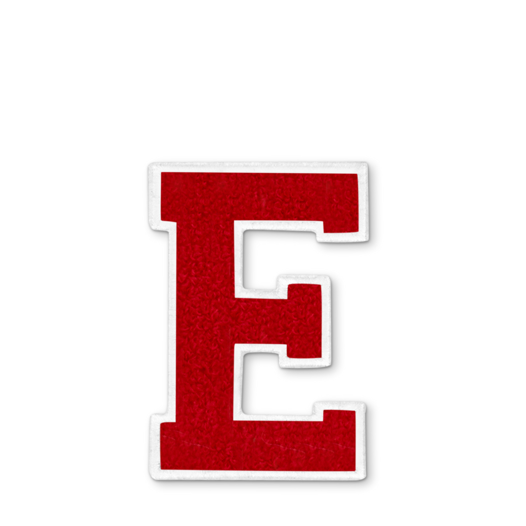Varsity Letter E - Red