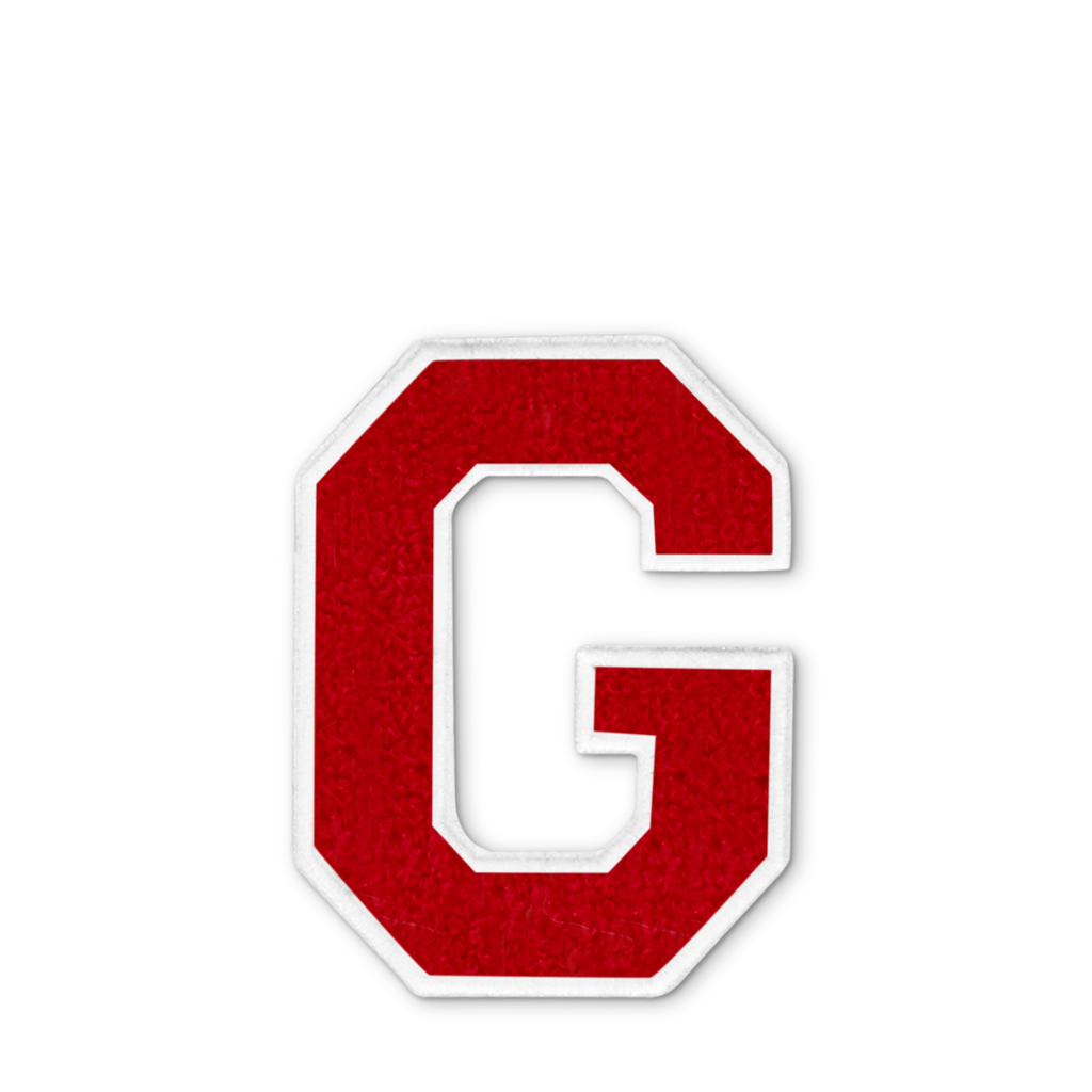 Varsity Letter G - Red