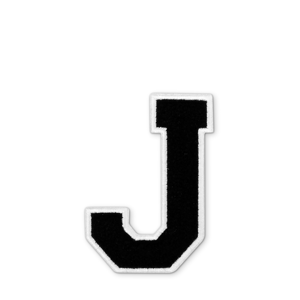 Varsity Letter J - Black