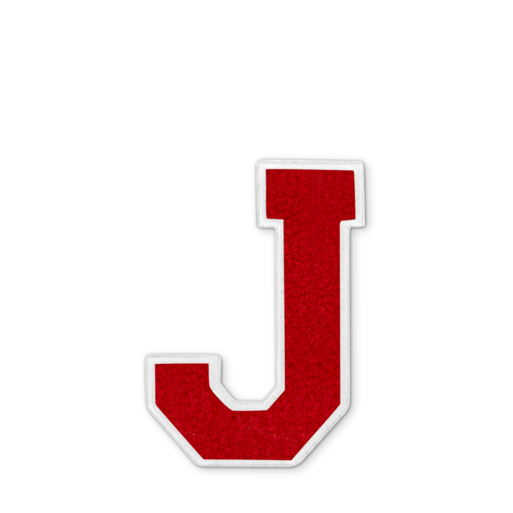 Varsity Letter J - Red