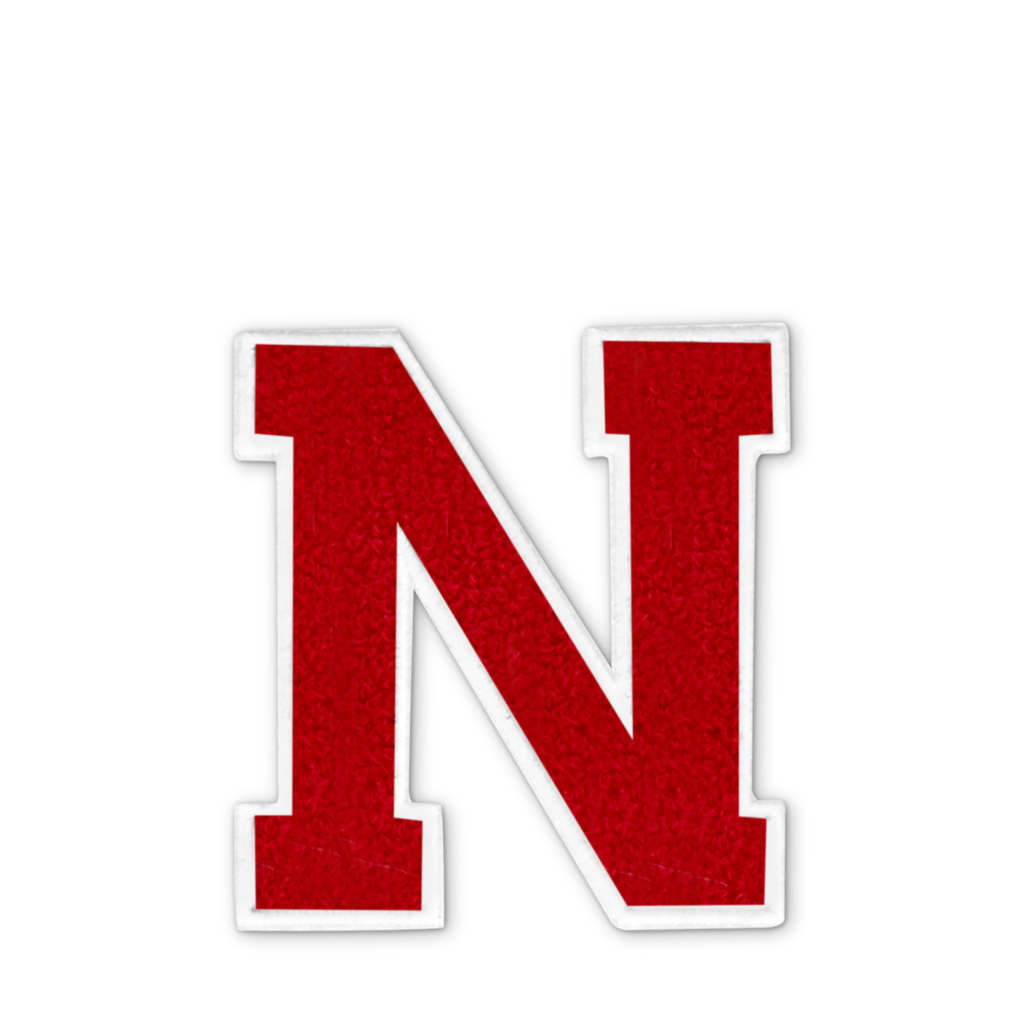 Varsity Letter N - Red