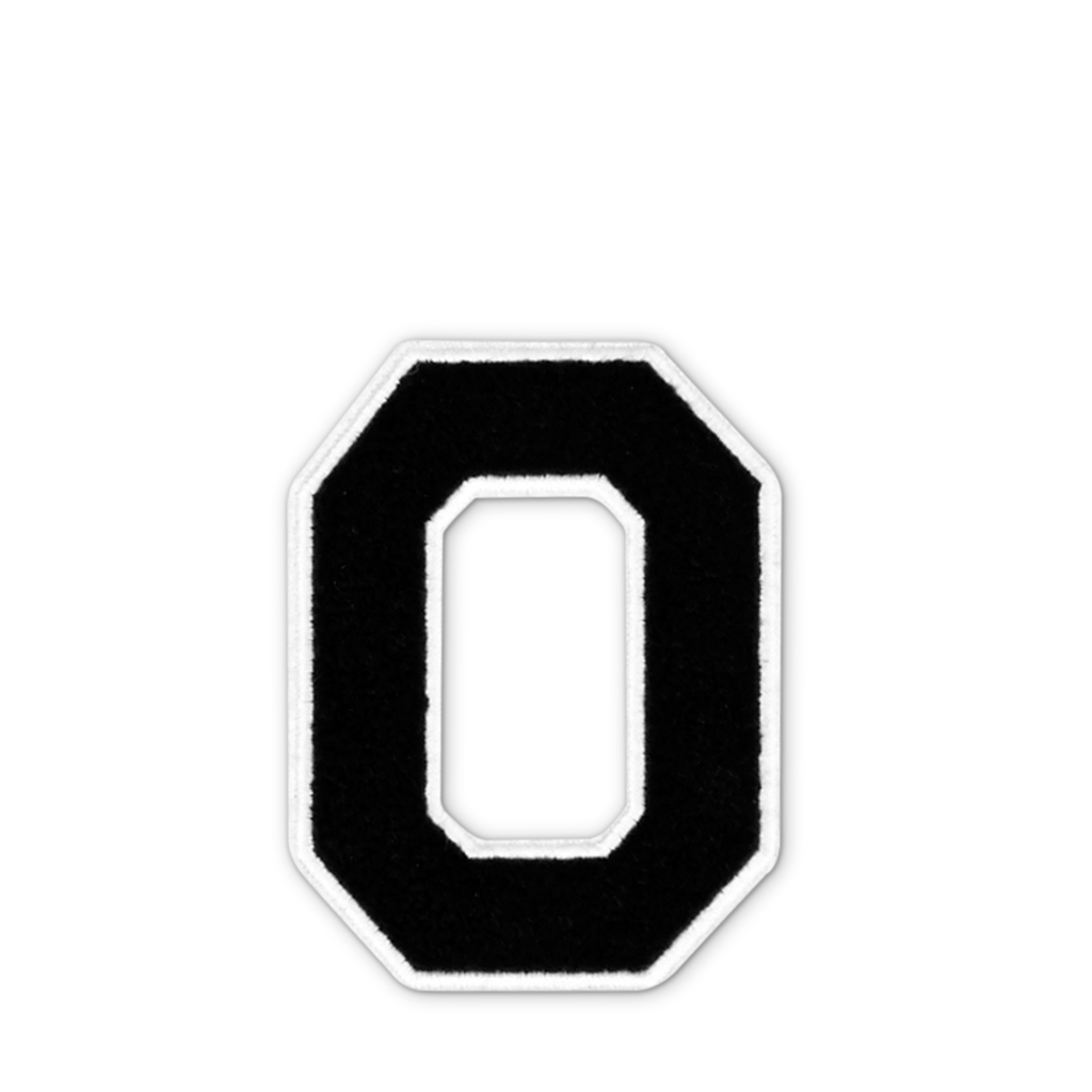 Varsity Letter O - Black