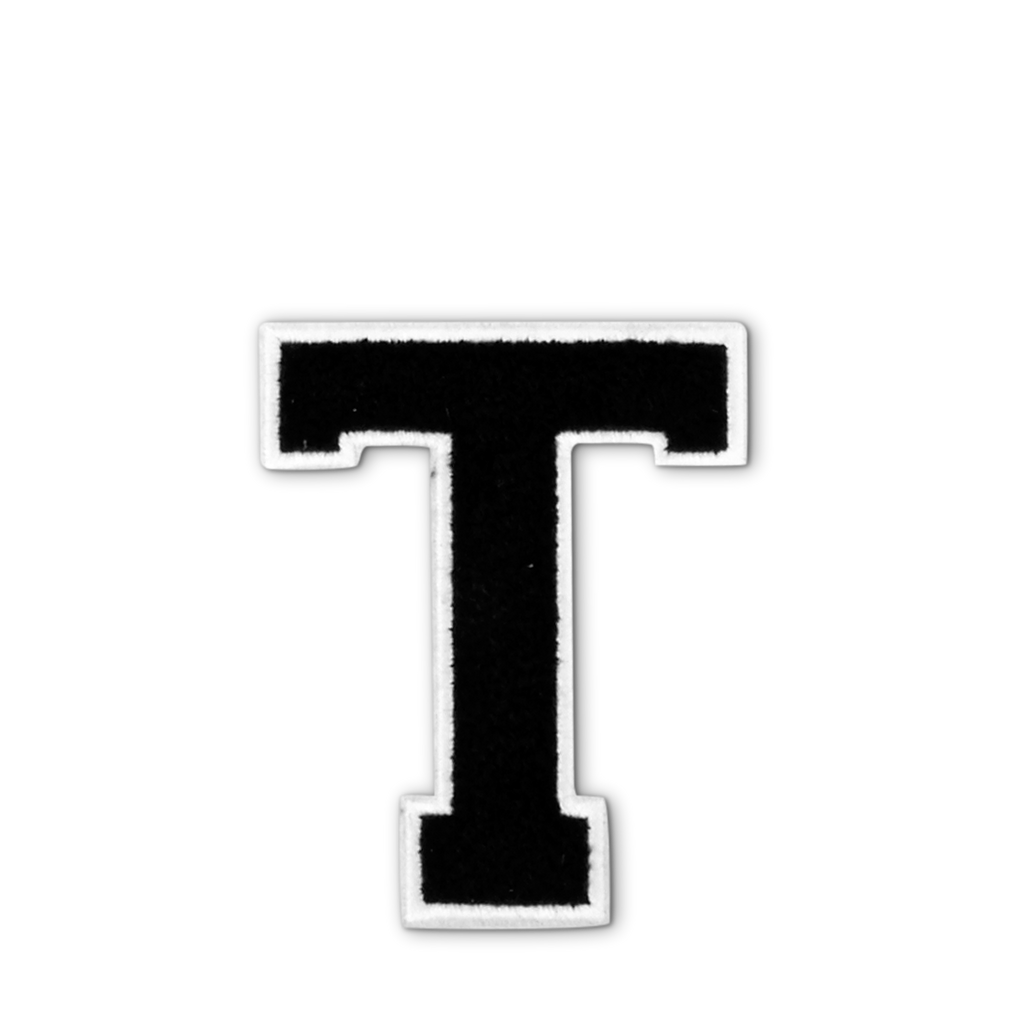 Varsity Letter T - Black