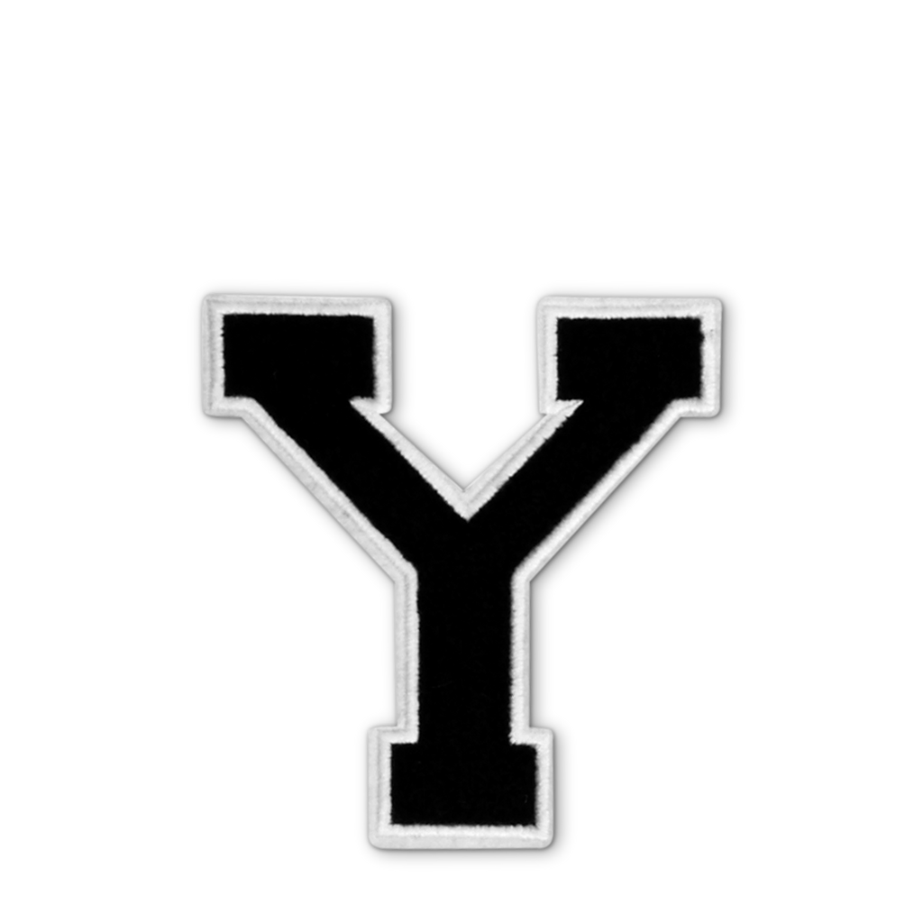 Varsity Letter Y - Black