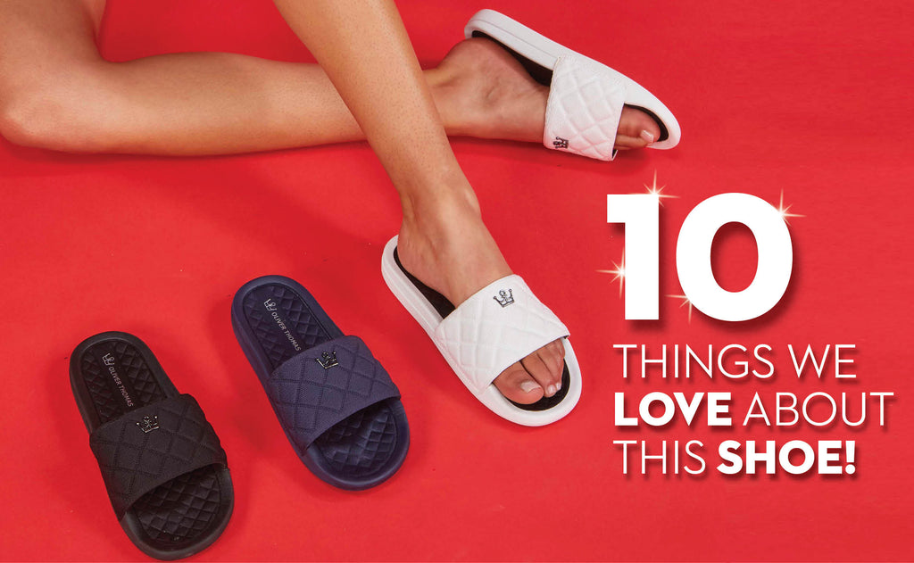 10 Reasons why We Love Oliver Thomas Wingwoman Comfort Recovery Slides!