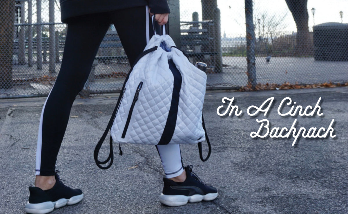 In a Cinch Backpack:  The Only Backpack for Athletes and Adventurers!