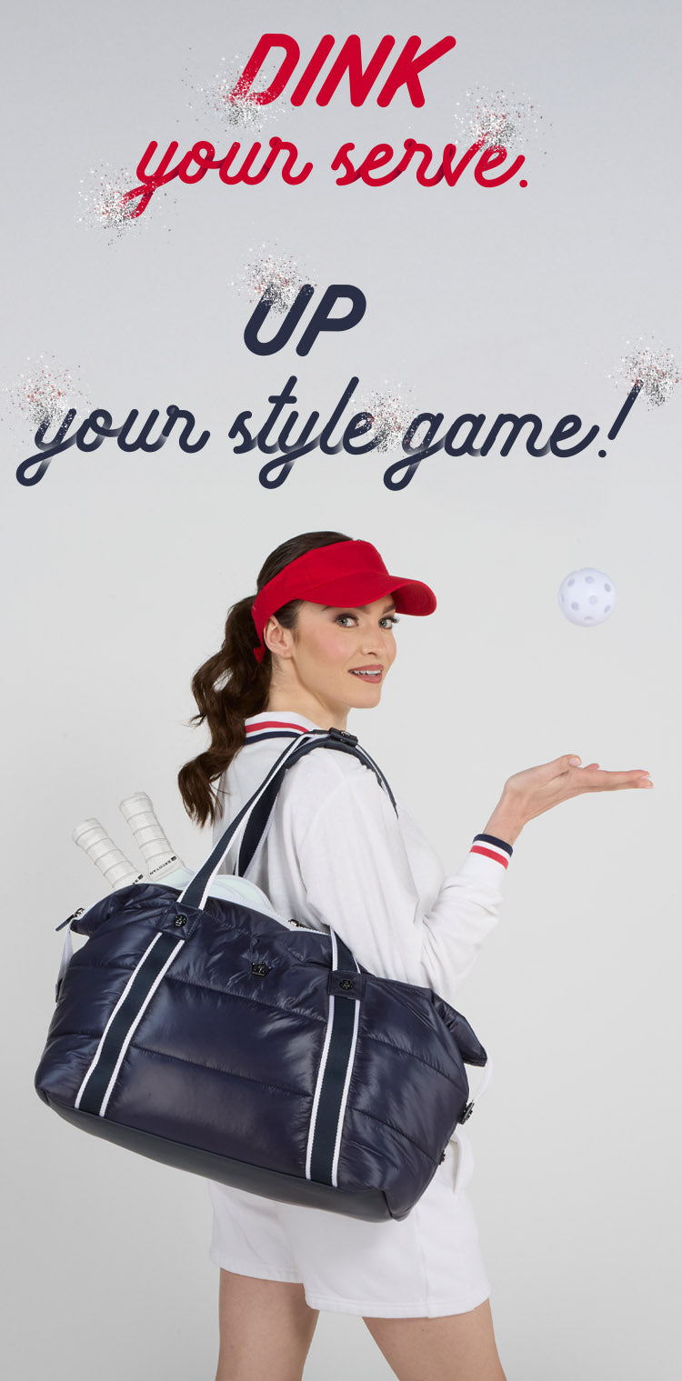 megafluff navy tote pickleball