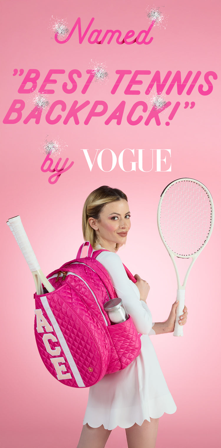 best tennis backpack bright rose pink