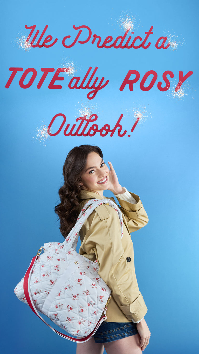 white rose floral totes washable rfid