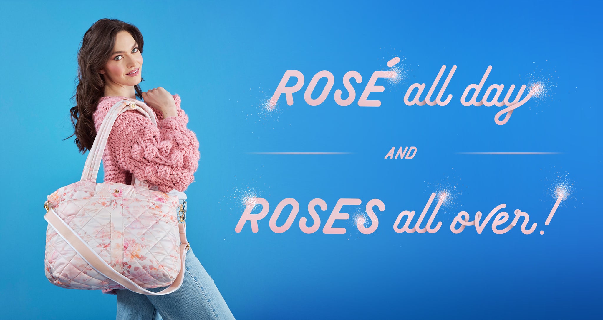 petal pink floral maxed out wanderlust tote washable