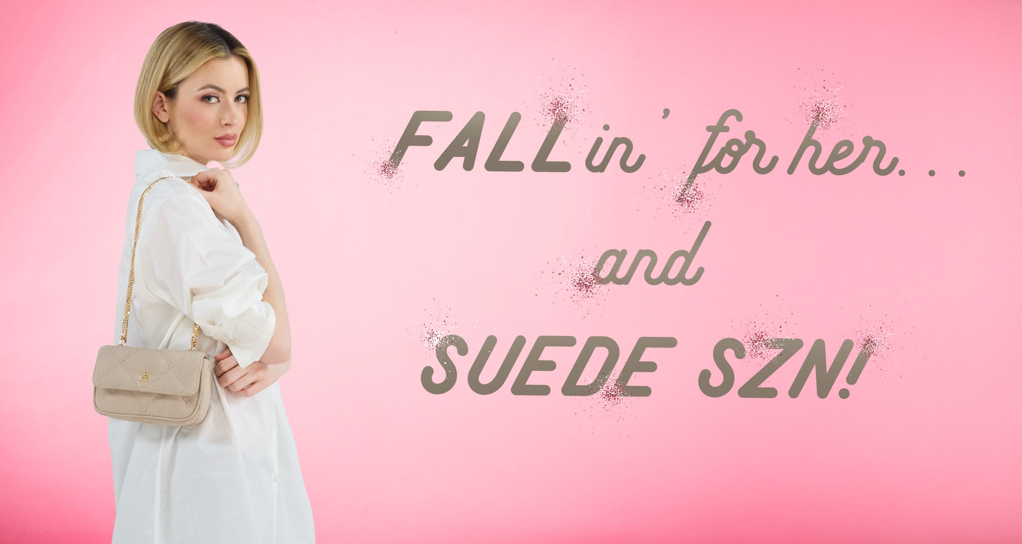 faux suede crossbody