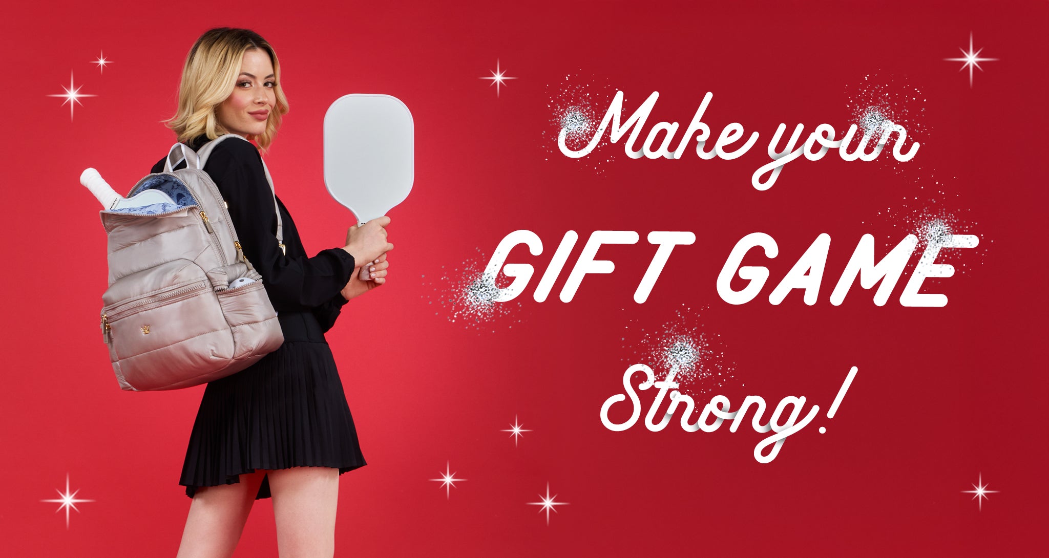 modern taupe megafluff backpack pickleball