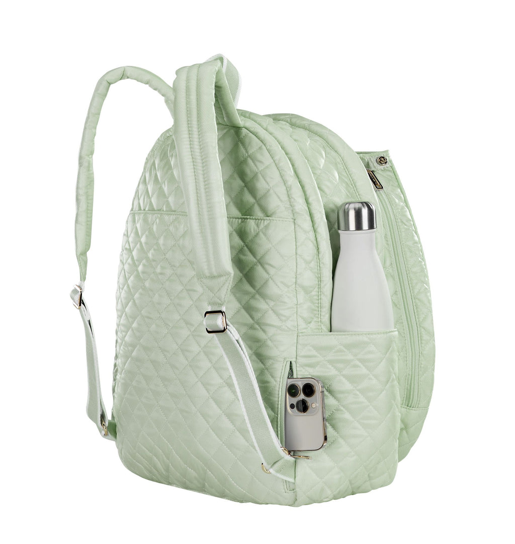 Oliver Thomas Mint Green 24+7 Tennis Backpack with Pouch EUC 24 + 7 Tennis Backpack – Oliver Thomas main image 3