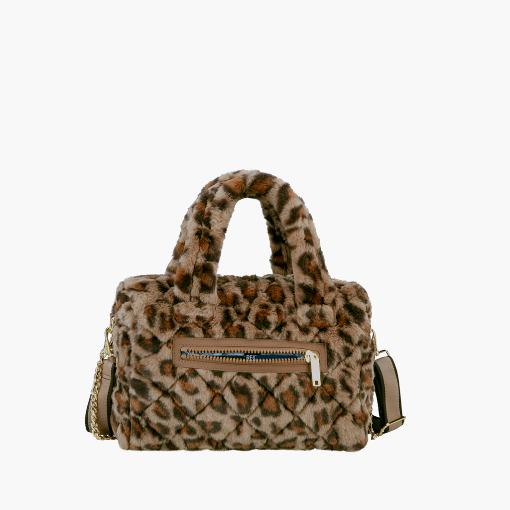 Fur duffle bag sale