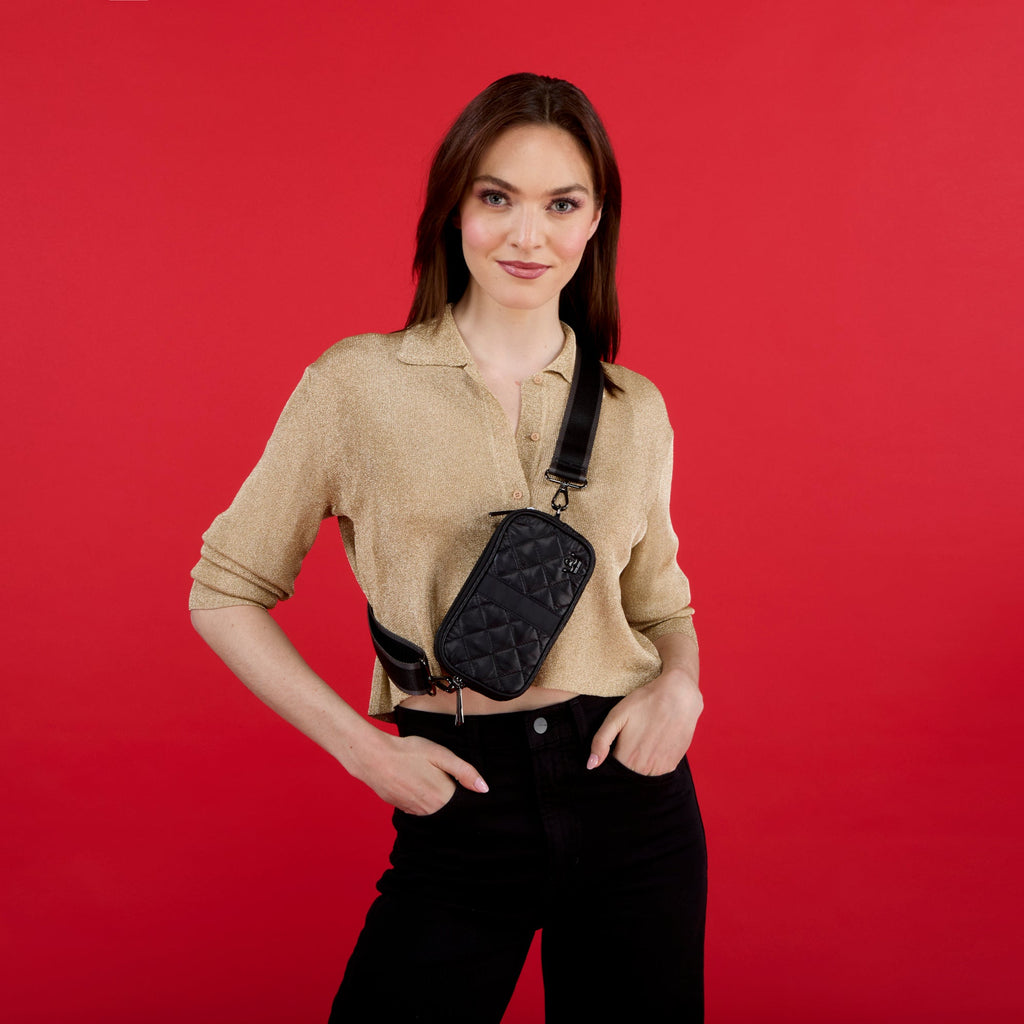 s.Oliver Cuir Sac à épaule bandoulière Sac à épaule Crossbody Bag Grey / Black Noir