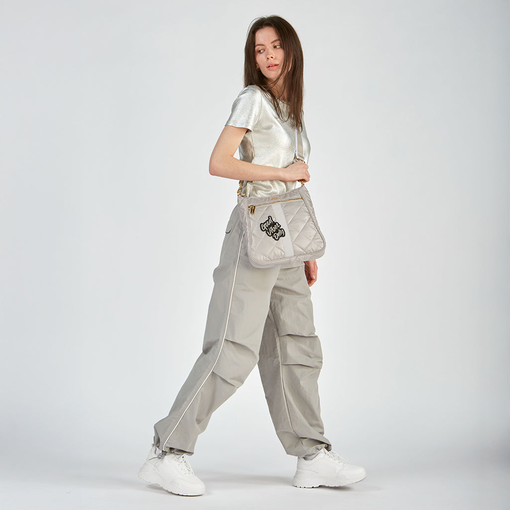 Grey Large Across Body Bag Maxed Out Crossbody Large – Oliver Thomas