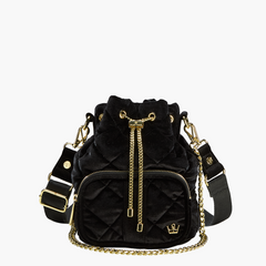 Velvet Mini Bucket Bag