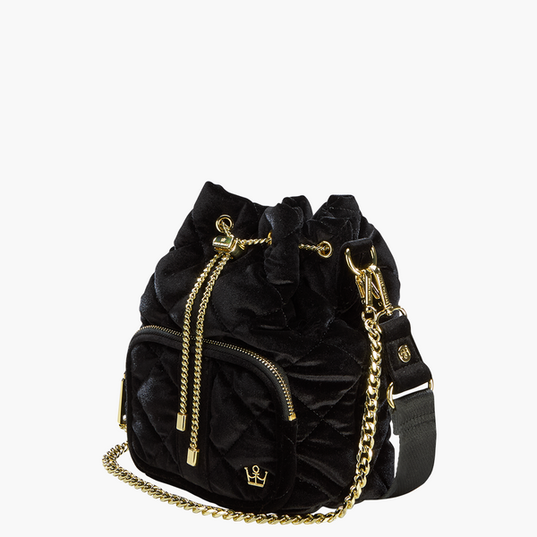 Velvet Mini Bucket Bag