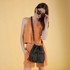 Herringbone Mini Bucket