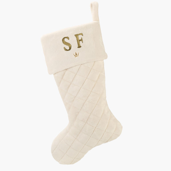 Faux Fur Quilted Oversized Stocking