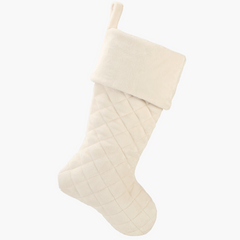 Faux Fur Quilted Oversized Stocking