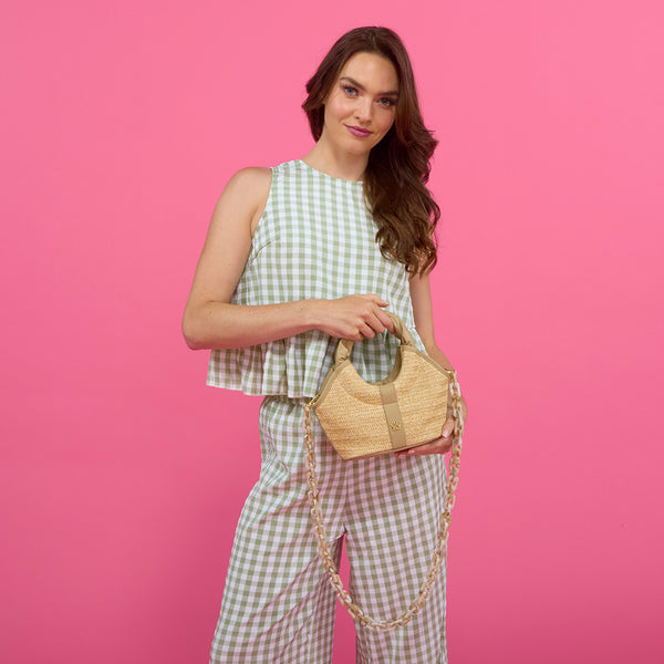 Mini Herringbone Tote