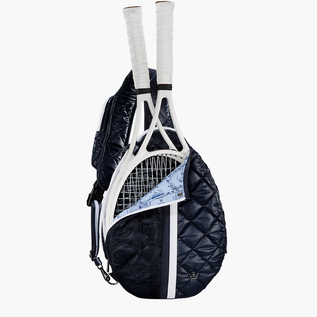 Oliver Thomas Quilted Black Tennis Backpack, Sling Bag Oliver Thomas Maxed Out Tennis Pickle Sling Bag main image 3