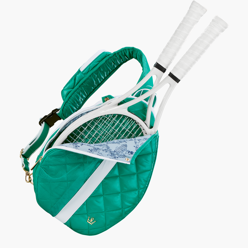 NWT Oliver Thomas Maxed Out Tennis Pickle 2 Sling Sky Blue Bouquet Floral Maxed Out Tennis Sling – Oliver Thomas main image 4