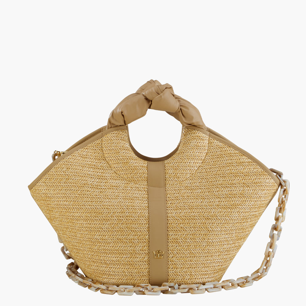 Knotted Herringbone Tote