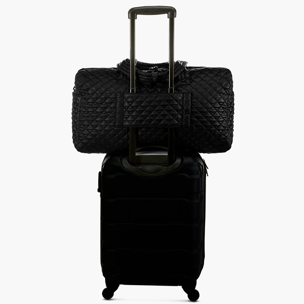 Travel Jimmy Quilted Duffle Bag in Black