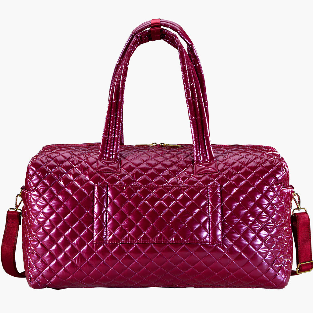 NWTnKaty Perry Collection Queen quilted red velvet 2024 weekender duffle bag