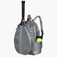 Federer Control logo on racquet in 24 + 7 Tennis Backpack.