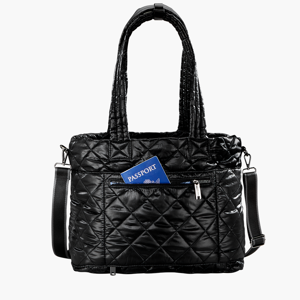 big tote travel bag Maxed Out Wanderlust Tote Black