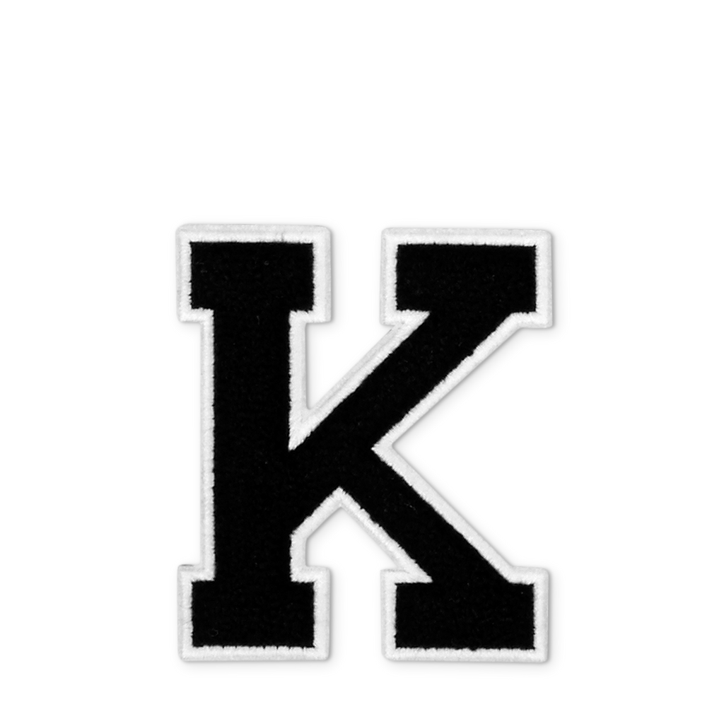 Varsity Letter K - Black