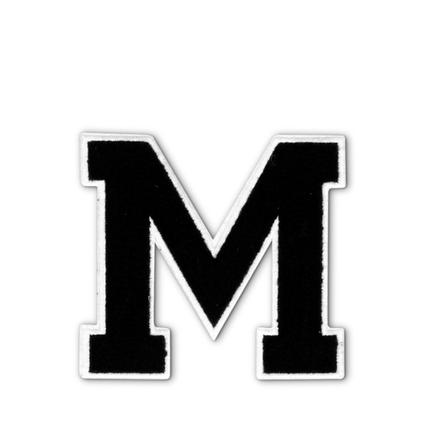 Varsity Letter M - Black