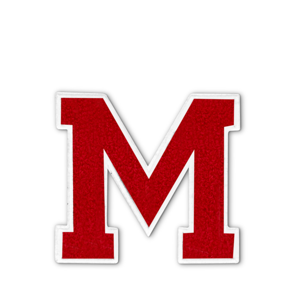 Varsity Letter M - Red