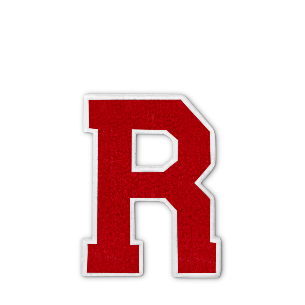 the letter r in red