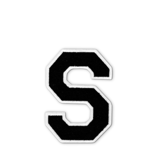 Varsity Letter S - Black