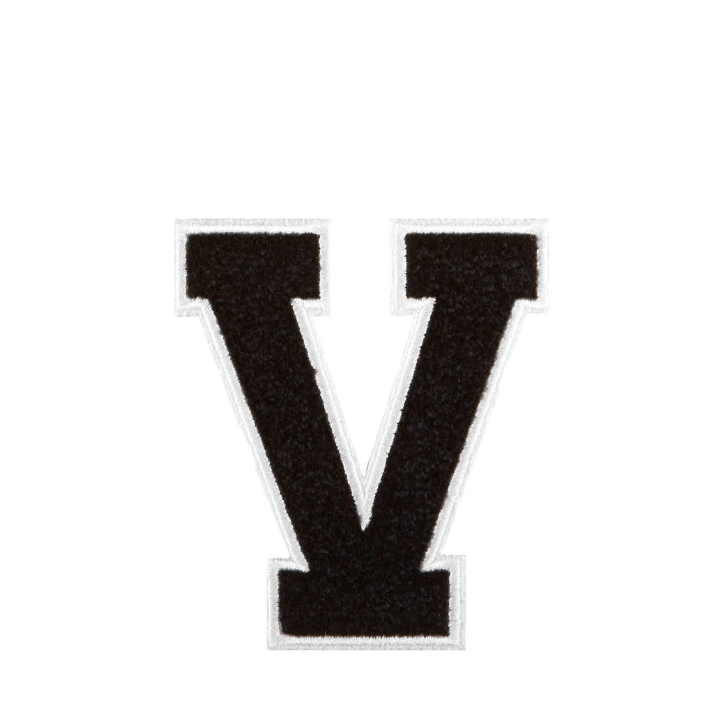Varsity Letter V - Black