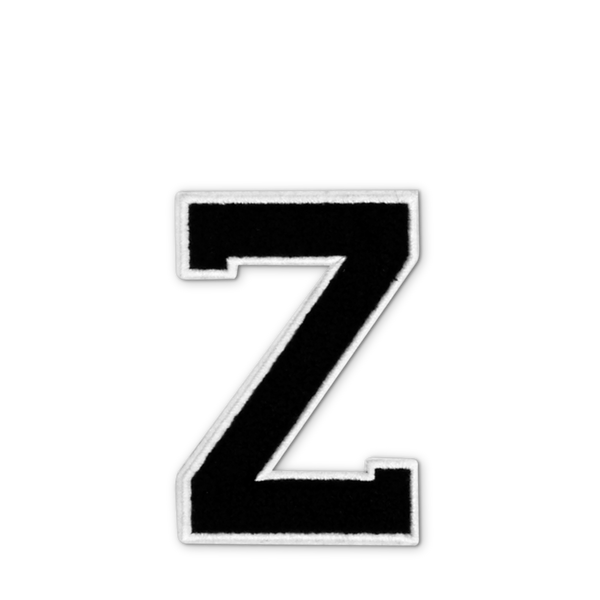 Varsity Letter Z - Black